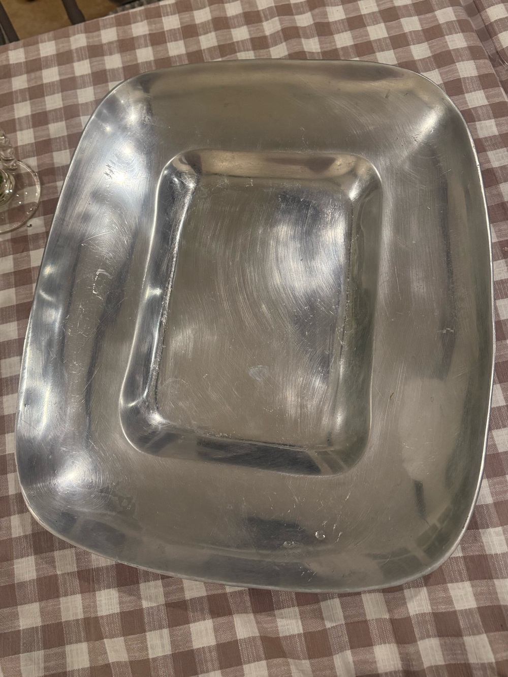 Vintage Large Pewter Platter